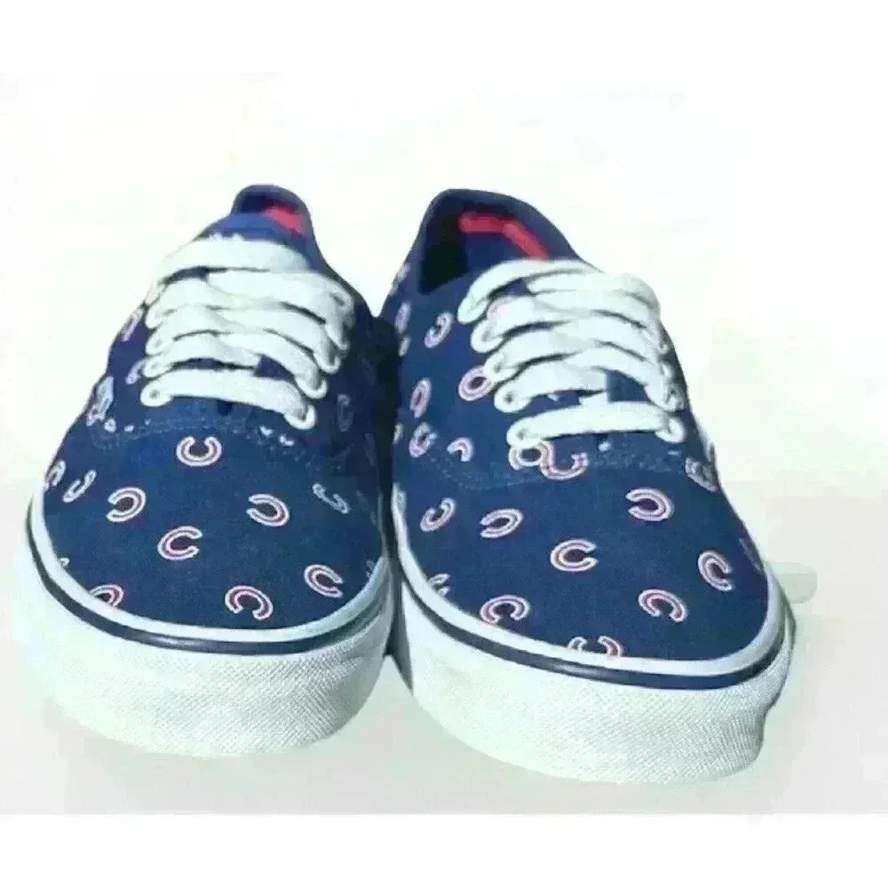 VANS MLB CHICAGO CUBS Men's Shoes Size 8 Blue BASEBALL Women’s Size 9.5